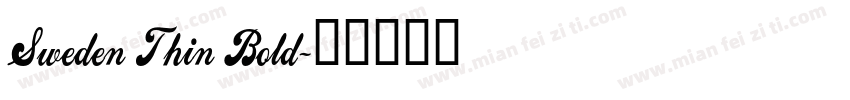 Sweden Thin Bold字体转换